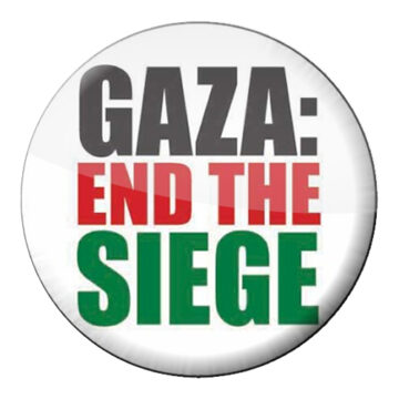 gaza end the siege badge